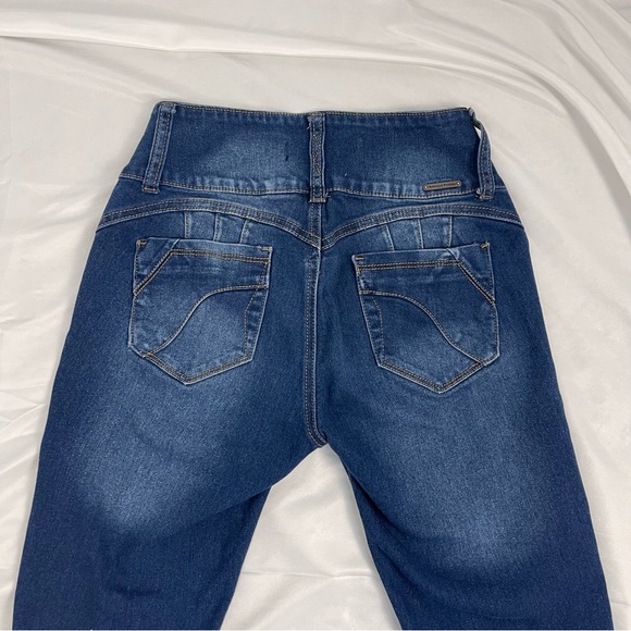 Always Friday Women Dark Wash High Waist Curve Enhancing Denim Jean Pant Size 5 - Picture 6 of 9